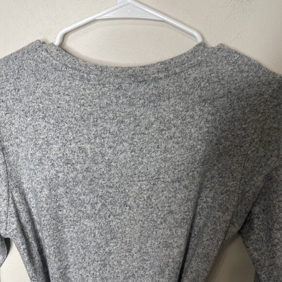 NWT topshop long sleeve gray knit midi sweater dress - Picture 4 of 6